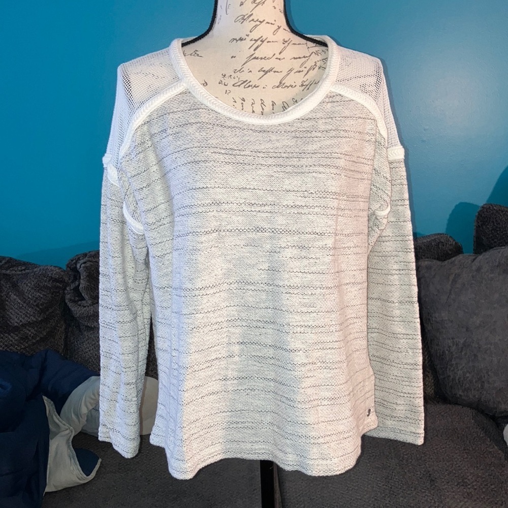 Roxy Woven Crewneck Sweater, Large